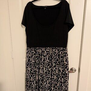 Torrid Love Script Scoop Neck Dress